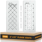 Pack Floor Vent Covers, Register 4X12 With Screws, Adjustable Decorat... New. Price: $44.28.