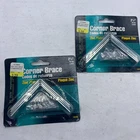 Ultra Corner Brace Zinc Plated 1/2" 16415 Fence Gate Barn Door - Lot Of New. Price: $9.52.
