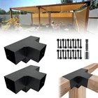 4-WAY Pergola Right Corner Brackets Kit, Diy Woodwork For 6" X (a... New. Price: $193.44.