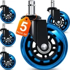 Office Chair Wheels For Casters - 3" Rubber Computer Gaming Desk New. Price: $38.99.