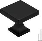 25 Pack Black Cabinet Knobs Matte Square Dresser Drawer Zinc Alloy New. Price: $68.99.