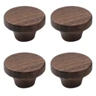 Pastlla 4PCS Wood Drawer Knobs 1.6" Single Hole Knob, Black Walnut New. Price: $15.99.