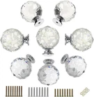 Btsky 8 Pcs Round Diamond 40MM 1.6 Inches Clear Glass Crystal Cabinet Knobs New. Price: $21.88.