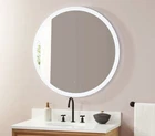 Signature Hardware SH662056LED 36X36" Round Backlit Bathroom Mirror Open. Price: $359.99.