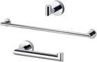Turin 3-PIECE Polished Chrome Bathroom Accessory Set KA-TUR-3-PC New. Price: $151.99.