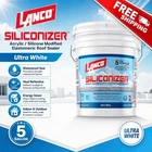 Lanco Siliconizer Acrylic Elastomeric White Reflective Roof Sealer, 5 Gallon New. Price: $70.59.