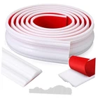 118 Inch Peel And Stick Wall Molding Trim Chair Rail 2.36 White Stylish New. Price: $58.65.