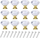 Yourgift 12 Drawer Knobs Diamond Shaped Crystal 30 Mm, Pack, Gold New. Price: $20.83.