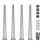 Hairpin Table Legs 40" Black Set Of Desk 880LBS Load Capacity (each 220L New. Price: $40.57.