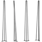 Hairpin Table Legs 30" Black Set Of 4 Desk 880LBS Load Capacity (each 220L New. Price: $37.22.