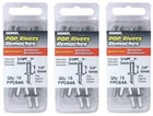 FPC64A-50 15 Count 3/16" Medium Aluminum Pop Rivets Pack Of New. Price: $21.78.