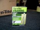 12 Lb. Boxes Hillman Fas-n-tite Framing Ringed Deck Nails Galv. 2" 6D 461331 New. Price: $129.99.