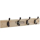 Hookrail, 4 Oil-rubbed Bronze Hooks, 18 In. Natural Board S827-139 New. Price: $41.30.