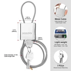 Bozzys Cable Lock With Keys 3.28FT(1M),D 1/6IN(4MM) Adjustable Steel New. Price: $15.00.