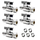 5 Pcs Straight Stop VALVE,1/2"INCH 3/8"INCH Pex Valve,compression ... New. Price: $36.97.