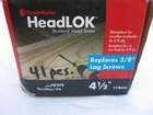 Fastenmaster Headlok Structural Wood 4-1/2 In. (41 Screws) New. Price: $29.99.