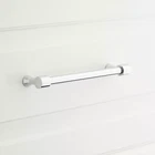 Signature Hardware 6" Strasbourg Solid Brass Cabinet Pull -polish Nickel. Price: $17.00.