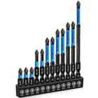 12-PACK Phillips Bits #2 Impact Magnetic, 1INCH- 6 12-PCS PH2, Black New. Price: $8.84.