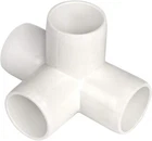 3/4" Furniture Grade 4-WAY Side Outlet Tee Pvc Fitting 24 Pack New. Price: $42.99.