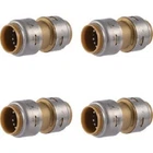 (6)-SHARKBITE 1/2 In. Push-to-connect Straight Brass Coupling (4-PACK) UR008A4 New. Price: $216.59.
