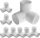 8PACK 1-1/4 Pvc Fittings, 3-WAY Elbow For Heavy Inch, White New. Price: $35.33.