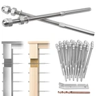 50 Pack Cable Railing Kit, 4X4 Swage Threaded Stud Tension End Fitting Terminal New. Price: $79.72.