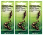 Hillman Anchorwire 20 Lb. Steel Push Pin Picture Hook Hanger 3PK Brass 122212 New. Price: $19.99.