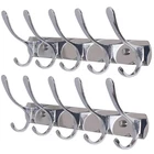 Skoloo Coat Rack Wall Mount - Modern, Metal With 5 Silver New. Price: $28.88.