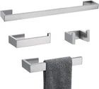 Tnoms 4 Pieces Bathroom Hardware Accessories Set Towel Bar Holder Robe Hoo New. Price: $59.99.