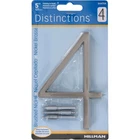 Hillman 844704 Silver Brushed Nickel Screw-on #4 Number 5 In. (pack Of 3) New. Price: $20.61.