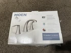 Moen 84138SRN Graeden 2-HANDLE Widespread Bathroom Sink Faucet Brushed Nickel Open. Price: $129.99.