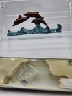 Dolphins Waves Spi Cast Bronze Brass Wall Hook Key Rack California Made Box Open. Price: $37.50.