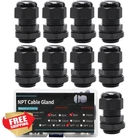 Airtak Cable Glands 1/2" Black 9 Pack IP68 Waterproof New. Price: $20.00.