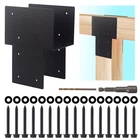 Pcs 4"X4" Post Caps Tie Brackets (actual 3.5"X3.5"), Heavy Duty Metal Steel... New. Price: $127.33.