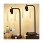 Set Of 2 Industrial Table Lamps With Usb C+a Ports And Outlet, ... Usa Fast Ship New. Price: $55.58.