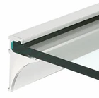 Crl SE3818BA Brite Anodized 18" Aluminum Shelf Kit For 3/8" Glass New. Price: $75.32.
