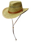 Dorfman Pacific Rio Outback Straw Hat With Chin Cord 384C New. Price: $22.00.