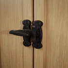 Renovators Supply Door Latch Lock 2" Wrought Iron Black New. Price: $16.99.