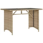 Patio Table Rectangular Dining Outdoor Furniture Poly Rattan Vidaxl New. Price: $100.99.