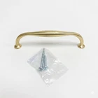Signature Hardware Padilla 4-7/8" Solid Bronze Cabinet Pull Satin Brass Open. Price: $9.45.