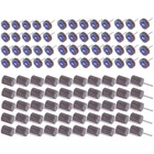 100 Pcs Flap Sander Set, 1/8" Shank 80 Grit For Rotary Tool New. Price: $41.91.