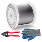 Vevor T316 Stainless Steel Cable 1/8" 7X7 Wire Rope 1000 Ft Railing New. Price: $121.90.