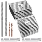 Blika 120 Pack T316 Stainless Steel Right&left Handed Thread 1/8", Silver New. Price: $84.28.