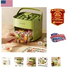 Eco-friendly Press-type Ice Cube Maker With Storage Bin, Ideal For Home & Rv New. Price: $45.99.
