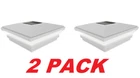 Barrette 5" X Vinyl Solar-powered Light Contemporary Fence Post Cap (2 Pack) New. Price: $84.98.