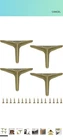New Smaxcn Modern Design 4.7 IN/12CM Brushed Gold Metal Furniture Legs Set Of Open. Price: $18.00.