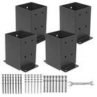 Axwhys 4 Post Base Pcs, (inner Size 3.6"X3.6") Brackets, Heavy Duty ... New. Price: $46.69.