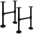 Itvexeme 30" Industrial Pipe Legs Set - Iron Base For Coffee Tables New. Price: $76.14.