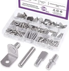 Swpeet 120PCS 4 Styles Shelf Pins Kit Nickel Plated Bracket Pegs Cabinet New. Price: $13.97.