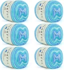 Aeelike Gradient Yarn For Crocheting, 6 Skeins Pcs, Blue Green New. Price: $65.44.